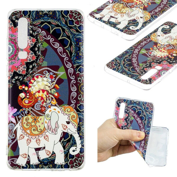 

Силиконовый (TPU) чехол Deexe Pretty Glossy для Huawei P30 - Lovely Elephant