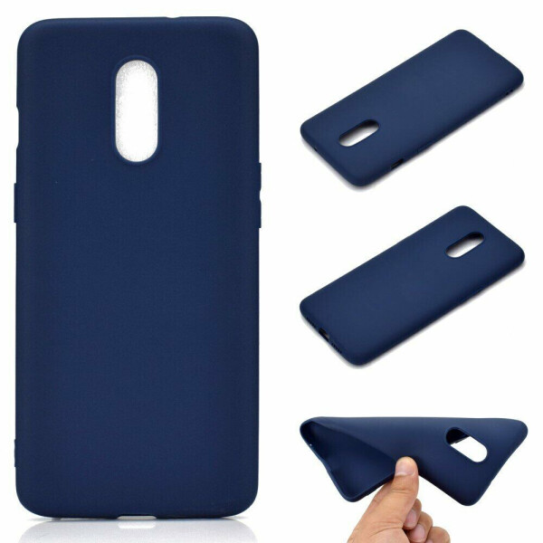 

Силиконовый (TPU) чехол Deexe Matte Case для OnePlus 7 - Dark Blue