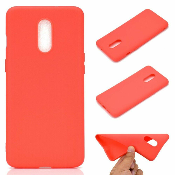 

Силиконовый (TPU) чехол Deexe Matte Case для OnePlus 7 - Red