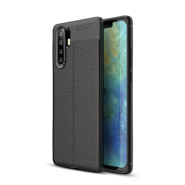 

Защитный чехол Deexe Leather Cover для Huawei P30 Pro - Black