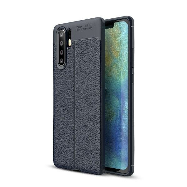 

Защитный чехол Deexe Leather Cover для Huawei P30 Pro - Dark Blue