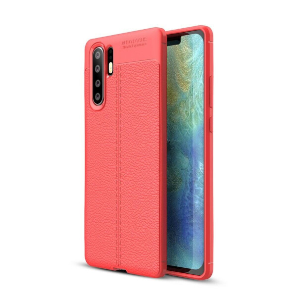 

Защитный чехол Deexe Leather Cover для Huawei P30 Pro - Red