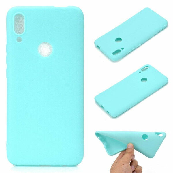 

Силиконовый (TPU) чехол Deexe Matte Case для Huawei P Smart Z - Baby Blue