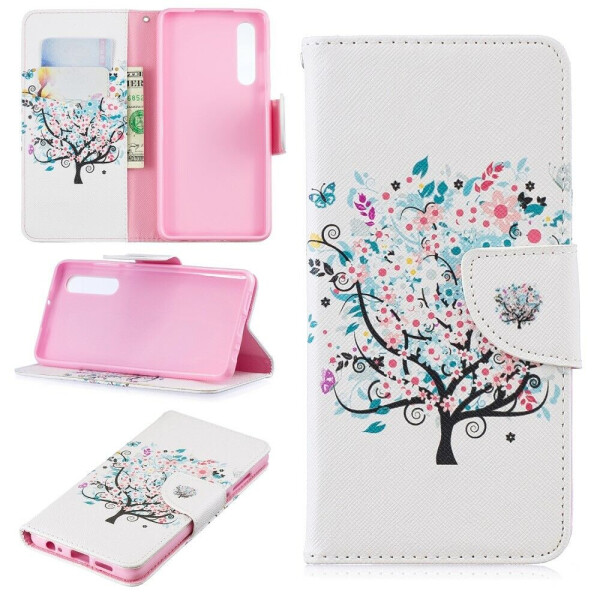 

Чехол-книжка Deexe Color Wallet для Huawei P30 - Flowered Tree