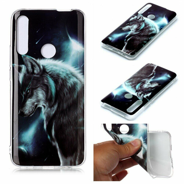 

Силиконовый (TPU) чехол Deexe Life Style для Huawei P Smart Z - Wolf