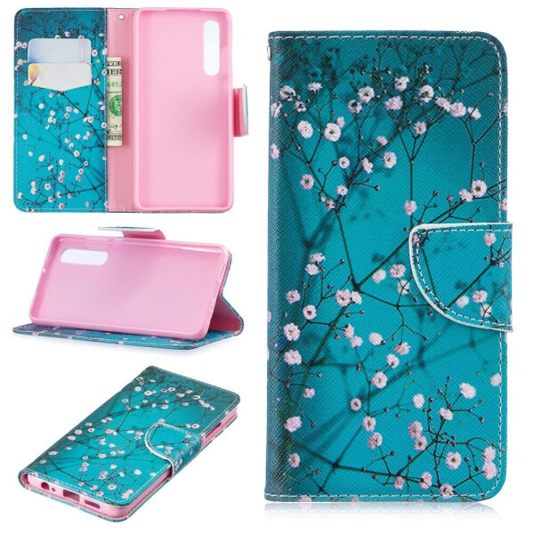 

Чехол-книжка Deexe Color Wallet для Huawei P30 - Tree with Flowers