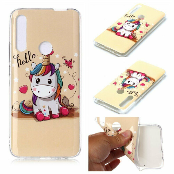 

Силиконовый (TPU) чехол Deexe Life Style для Huawei P Smart Z - Unicorn