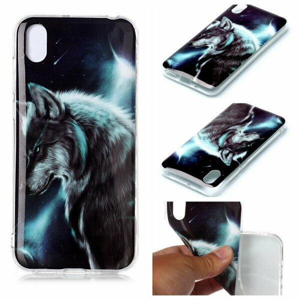 

Силиконовый (TPU) чехол Deexe Life Style для Huawei Y5 (2019) / Honor 8S / Honor 8S Prime - Wolf
