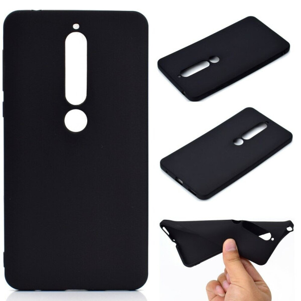 

Силиконовый (TPU) чехол Deexe Matte Case для Nokia 6 (2018) / Nokia 6.1 - Black