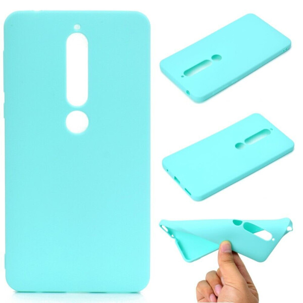 

Силиконовый (TPU) чехол Deexe Matte Case для Nokia 6 (2018) / Nokia 6.1 - Cyan