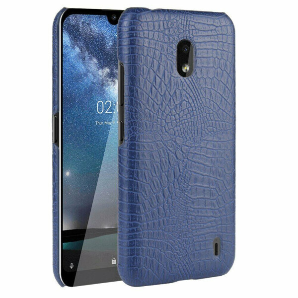 

Защитный чехол Deexe Croco Style для Nokia 2.2 - Dark Blue