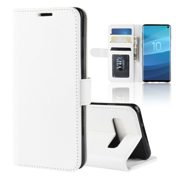 

Чехол-книжка Deexe Wallet Style для Samsung Galaxy S10 - White