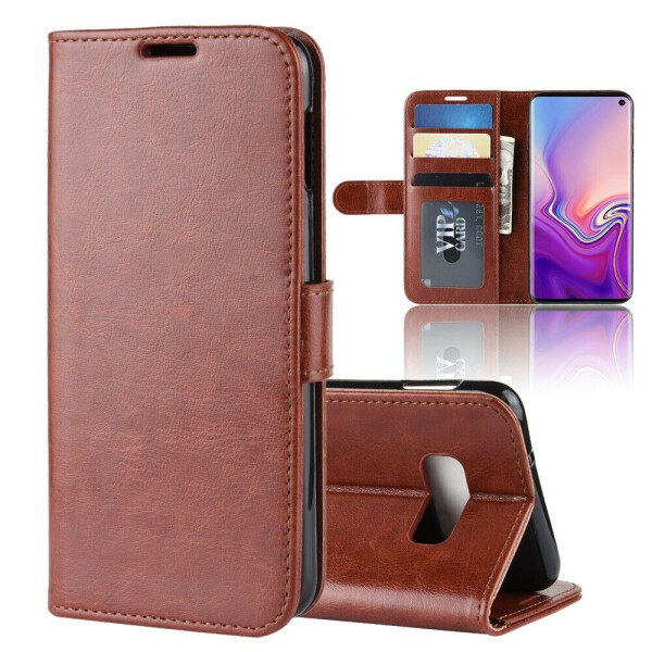 

Чехол-книжка Deexe Wallet Style для Samsung Galaxy S10e - Brown