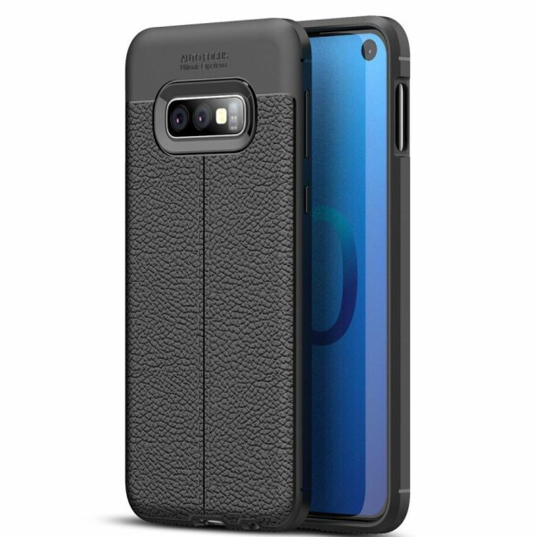 

Защитный чехол Deexe Leather Cover для Samsung Galaxy S10e - Black