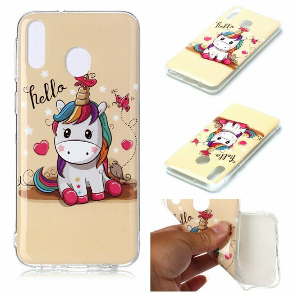 

Силиконовый (TPU) чехол Deexe Life Style для Samsung Galaxy M20 (M205) - Unicorn