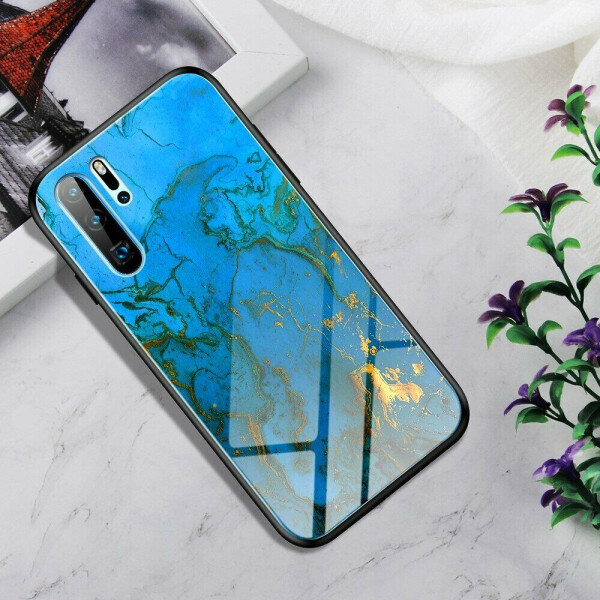 

Защитный чехол Deexe Gradient Pattern для Huawei P30 Pro - Blue/Gold