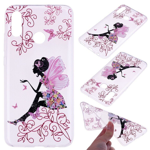 

Силиконовый (TPU) чехол Deexe Pretty Glossy для Huawei Honor 10 Lite - Butterfly Girl