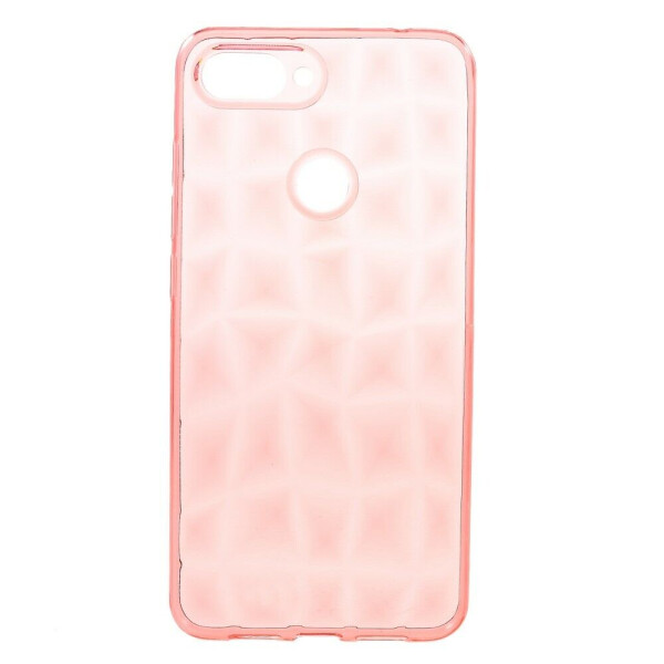 Силиконовый чехол Deexe 3D Diamond Texture для Xiaomi Mi 8 Lite - Rose