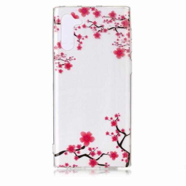 

Силиконовый (TPU) чехол Deexe Pretty Glossy для Samsung Galaxy Note 10 (N970) - Plum Blossom