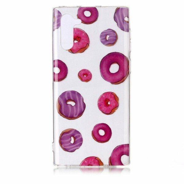 

Силиконовый (TPU) чехол Deexe Pretty Glossy для Samsung Galaxy Note 10 (N970) - Doughnuts