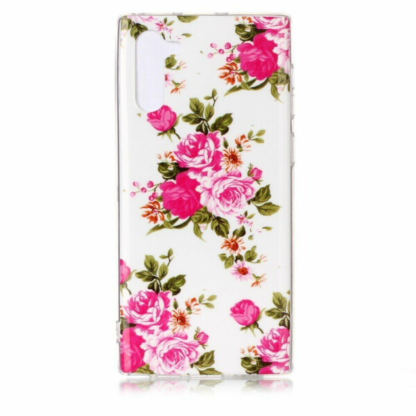 

Силиконовый (TPU) чехол Deexe LumiCase для Samsung Galaxy Note 10 (N970) - Beautiful Flowers
