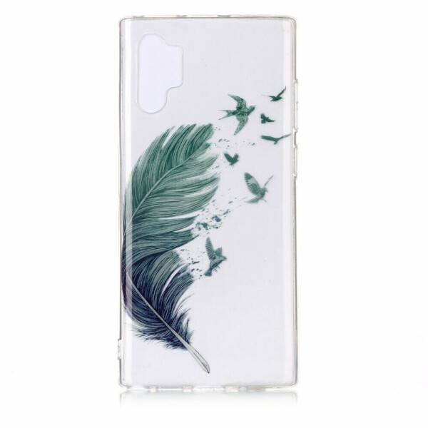 

Силиконовый (TPU) чехол Deexe Pretty Glossy для Samsung Galaxy Note 10+ (N975) - Feather
