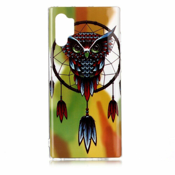 

Силиконовый (TPU) чехол Deexe LumiCase для Samsung Galaxy Note 10+ (N975) - Owl Dream Catcher