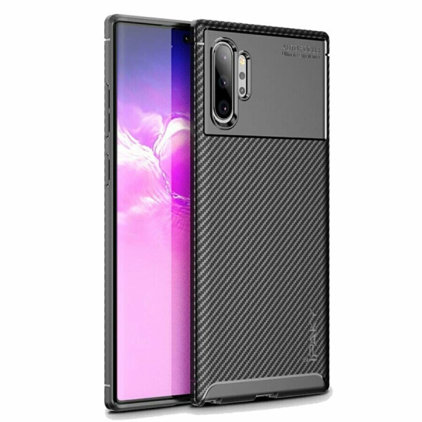 

Защитный чехол IPAKY Carbon Fiber для Samsung Galaxy Note 10+ (N975) - Black