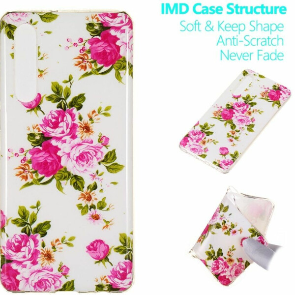 

Силиконовый (TPU) чехол Deexe LumiCase для Huawei P30 - Vivid Flowers
