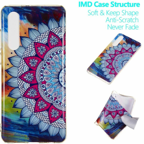 

Силиконовый (TPU) чехол Deexe LumiCase для Huawei P30 - Colorized Mandala