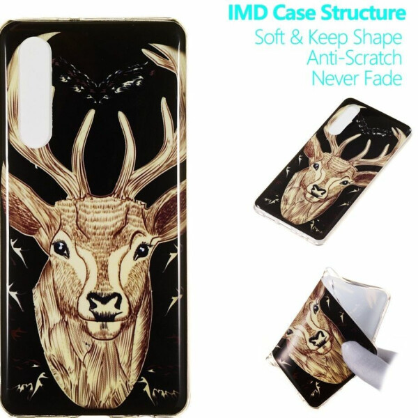 

Силиконовый (TPU) чехол Deexe LumiCase для Huawei P30 - Elk
