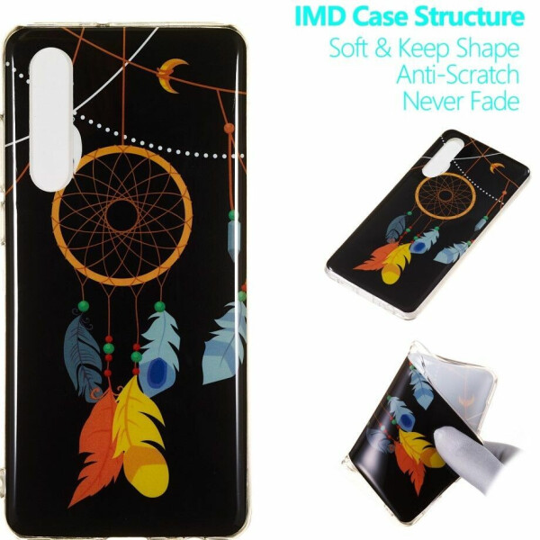 

Силиконовый (TPU) чехол Deexe LumiCase для Huawei P30 - Feather Dream Catcher