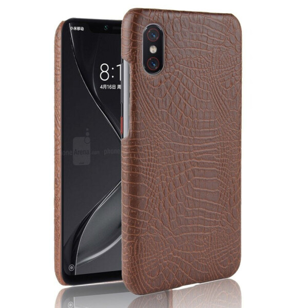 

Защитный чехол Deexe Croco Style для Xiaomi Mi 8 Pro - Coffee