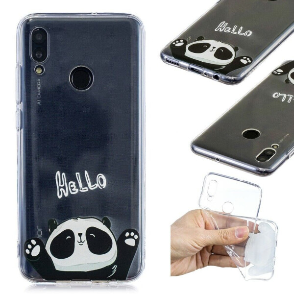 

Силиконовый (TPU) чехол Deexe Pretty Glossy для Huawei P Smart (2019) / Honor 10 Lite - Cute Panda