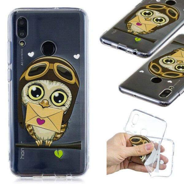 

Силиконовый (TPU) чехол Deexe Pretty Glossy для Huawei P Smart (2019) / Honor 10 Lite - Owl Pattern