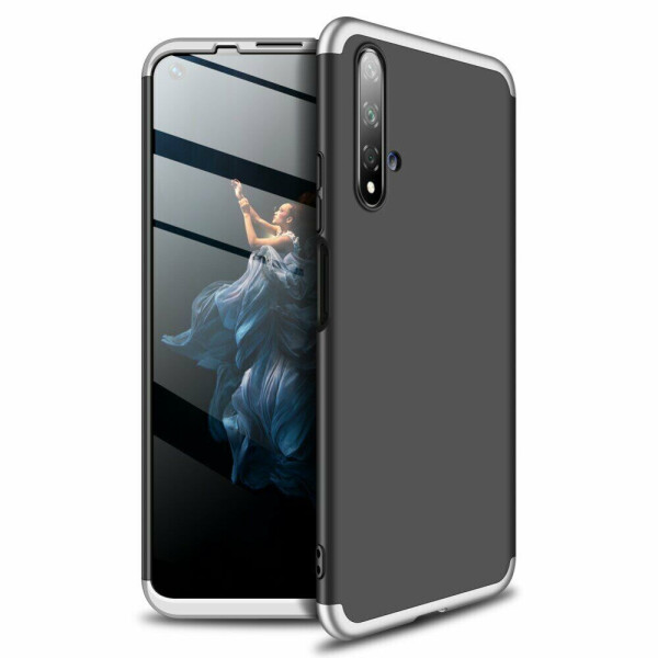 

Защитный чехол GKK Double Dip Case для Huawei Honor 20 - Black / Silver