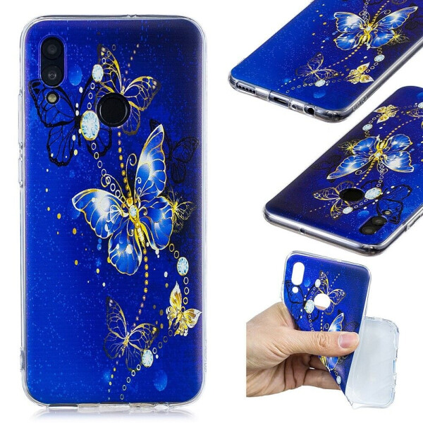 

Силиконовый (TPU) чехол Deexe Pretty Glossy для Huawei P Smart (2019) / Honor 10 Lite - Butterfly Pattern