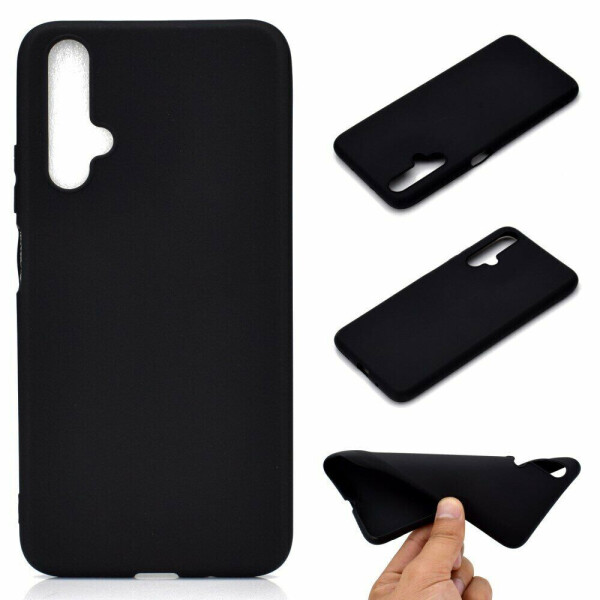 

Силиконовый (TPU) чехол Deexe Matte Case для Huawei Honor 20 / Nova 5T - Black