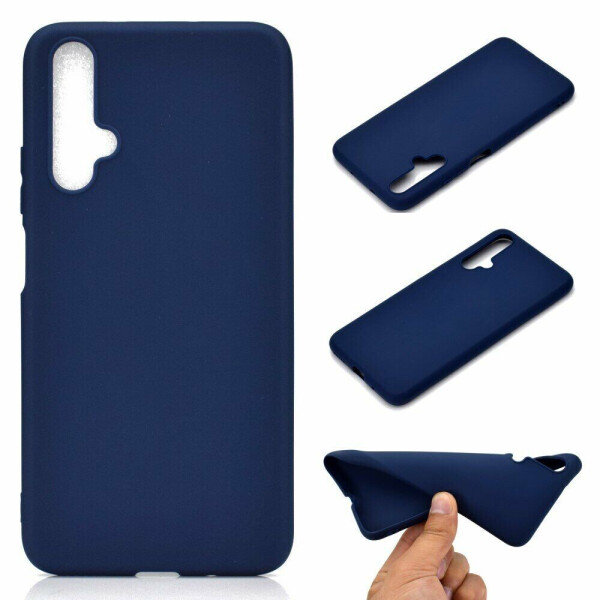 

Силиконовый (TPU) чехол Deexe Matte Case для Huawei Honor 20 / Nova 5T - Blue
