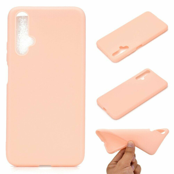

Силиконовый (TPU) чехол Deexe Matte Case для Huawei Honor 20 / Nova 5T - Pink