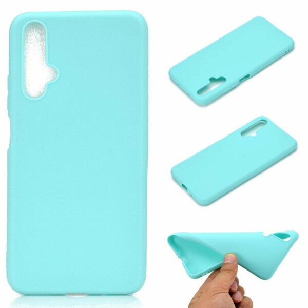 

Силиконовый (TPU) чехол Deexe Matte Case для Huawei Honor 20 / Nova 5T - Baby Blue