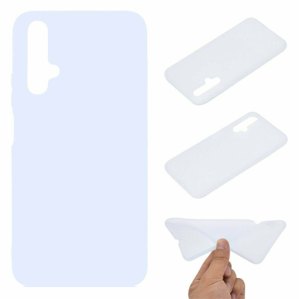 

Силиконовый (TPU) чехол Deexe Matte Case для Huawei Honor 20 / Nova 5T - White