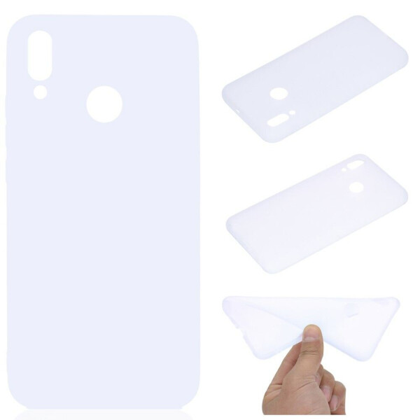

Силиконовый (TPU) чехол Deexe Matte Case для Huawei P Smart (2019) / Honor 10 Lite - White