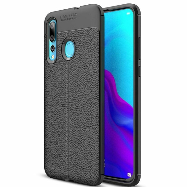 

Защитный чехол Deexe Leather Cover для Huawei Nova 4 - Black