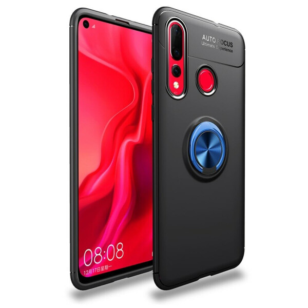 

Защитный чехол UniCase Magnetic Ring для Huawei Nova 4 - Black / Blue