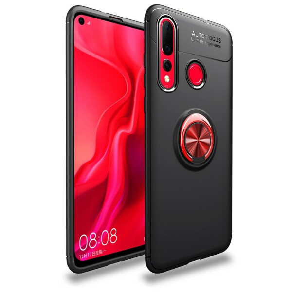 

Защитный чехол UniCase Magnetic Ring для Huawei Nova 4 - Black / Red