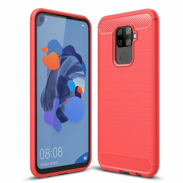 

Защитный чехол UniCase Carbon для Huawei Mate 30 Lite - Red