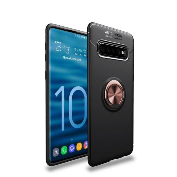 

Защитный чехол UniCase Magnetic Ring для Samsung Galaxy S10 - Black / Rose Gold