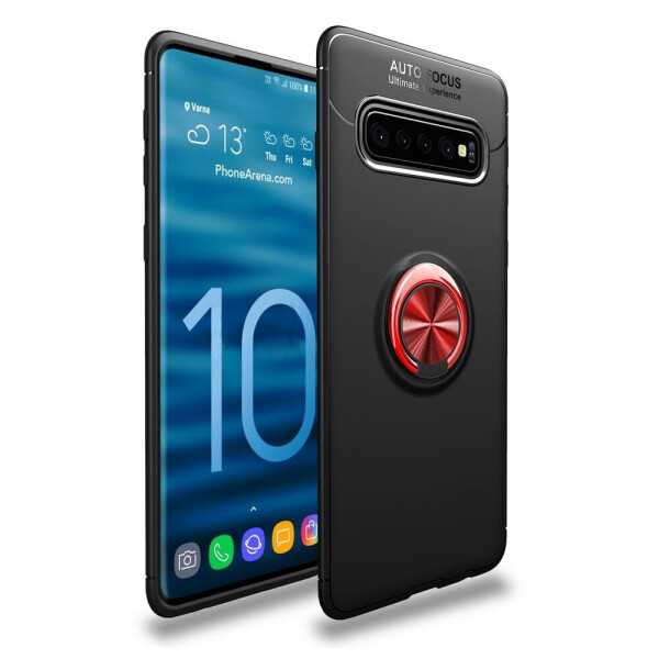 

Защитный чехол UniCase Magnetic Ring для Samsung Galaxy S10 - Black / Red