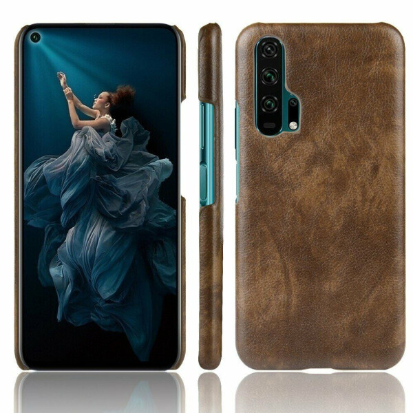 

Защитный чехол Deexe Leather Back Cover для Huawei Honor 20 Pro - Brown